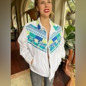 Vintage Cottagecore Patchwork Windbreaker Jacket Quilted Boho ZipJacket Koret 3X